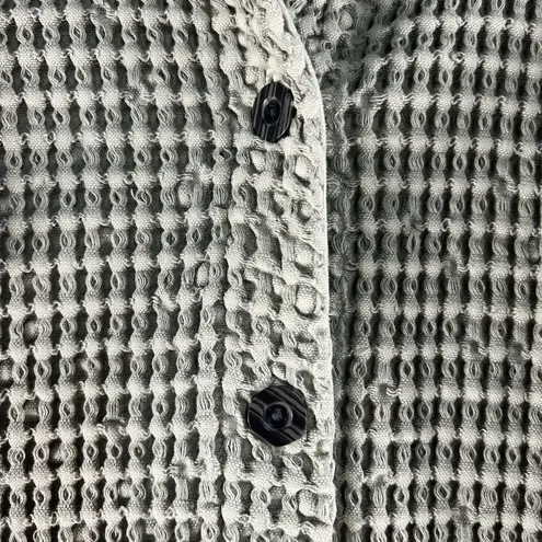 Sundance Catalogue 1 Small Waffle Jacket Button Front Cotton Oversized RARE