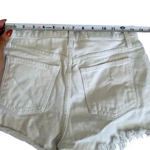 Pistola White Denim Distressed Shorts Size US 25