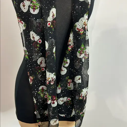 Christopher & Banks Snowman Scarf – 60” Winter Wonderland Chic!