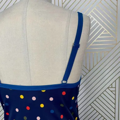 Boden Milos Cup Size Tankini Top Navy Spot Blue