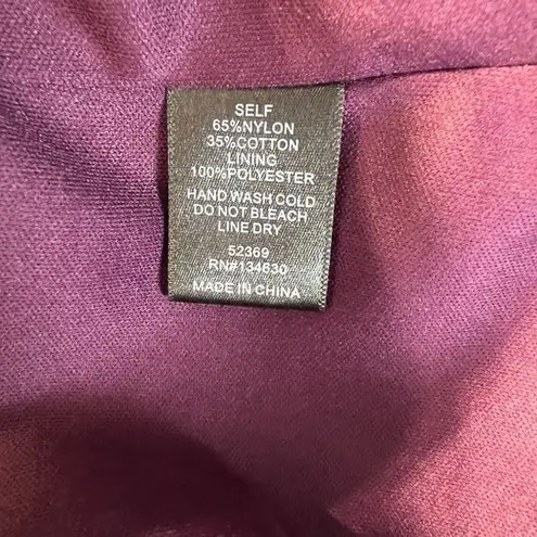 Sunday in Brooklyn Mini Dress S Purple Lace Lined Joy Long Sheer Sleeve Shift