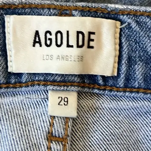 AGOLDE  - WILDER JEAN MID RISE COMFORT STRAIGHT DISTRESSED SIZE 29