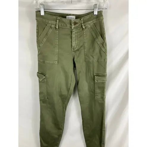 Evereve Green Cargo Jean Pant Size 25