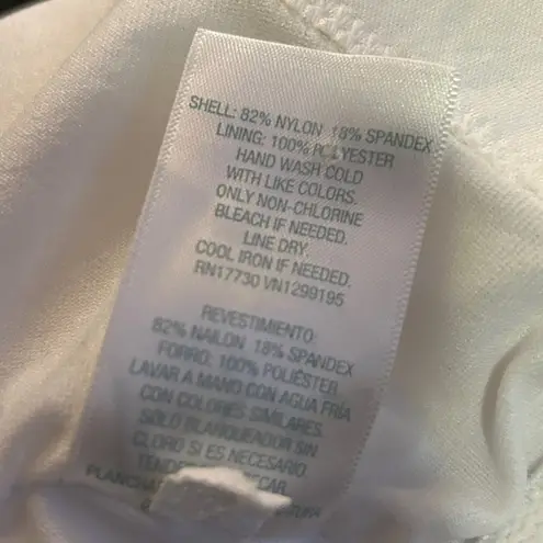 Kona Sol Lemon Stripe Tie Back One Piece Swimsuit Bathing Suit Size L