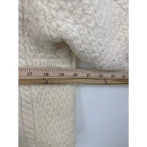 Paul James 100% Wool Cropped Jacket Cardigan Womens Sweater S Ivory Cable Knit *