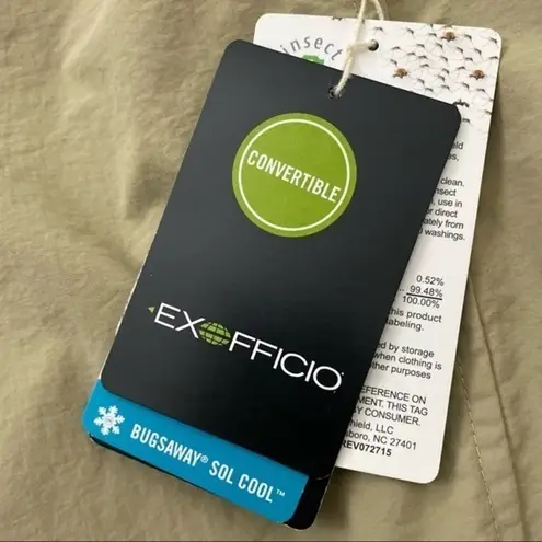 Exofficio • NWT Khaki BugsAway Sol Cool Ampario Shorts Size 8