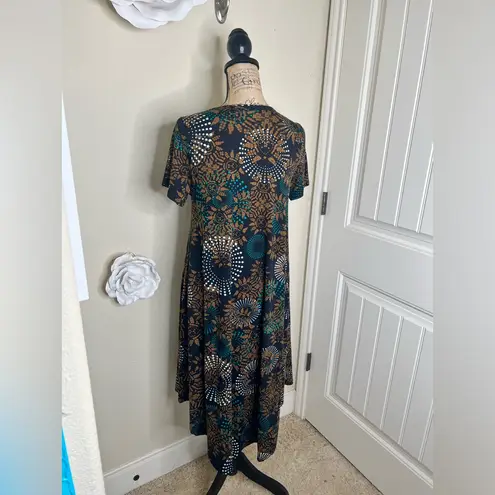 LuLaRoe NTM: discontinued Carly Hi Lo Dress in Tribal & Geometric Print Sz XS
