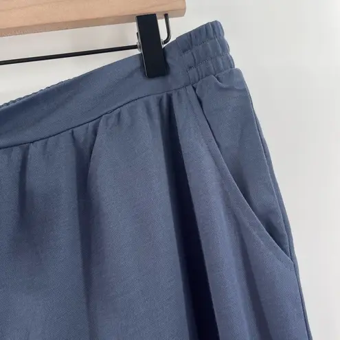 Bobeau Pull On Pants Size Medium Indigo Blue Wide Leg NWT Rayon Nylon Blend Crop