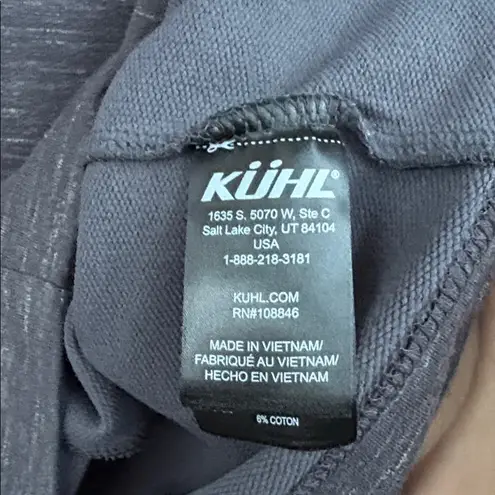 Kuhl Like New Kühl Hooded Cowl Neck Popover Stretch Dress Grey Medium