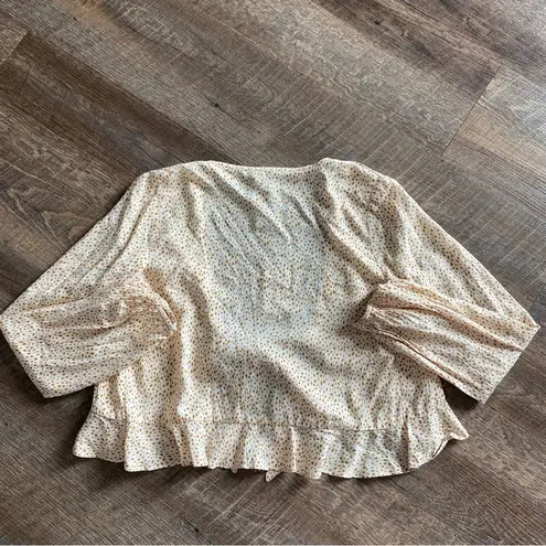 Sadie and Sage Top Ruffle Tie Front NEW Festival Sexy