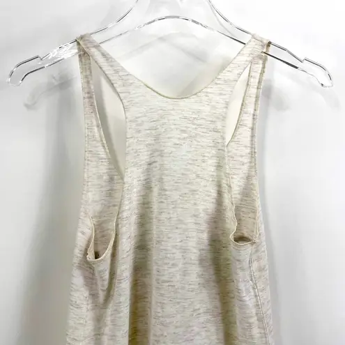 American Apparel  Cream Scoop Neck Sleeveless Graphic Tank Top