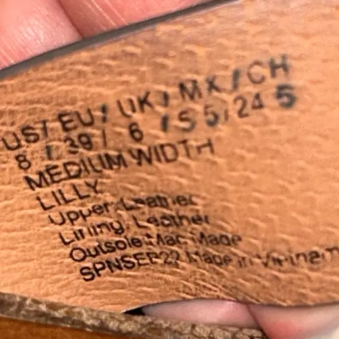 Gentle Souls Kenneth Cole Lilly Snakeskin Print Toe Ring Platform Sandal Shoes Size 8