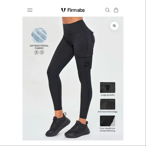 NWT Firmabs Cargo Fitness Leggings