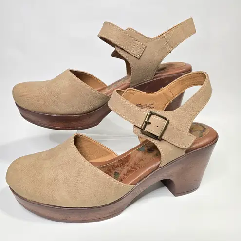 B.O.C Natasha Clog Platform Size 10M Boho Tan