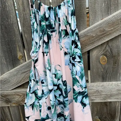 Lovely Melody Floral Print Pink Blue Green Cami Women's Size L