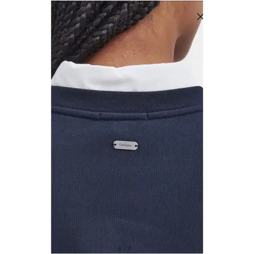 Barbour Northumberland Navy Logo Sweatshirt - Women's Size 6