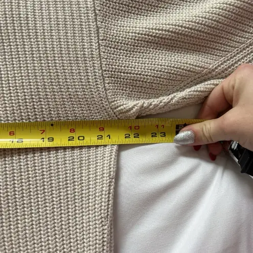 Lululemon Womens Long Sleeve Open Front Cardigan Sweater Tan Womens Size M/L White Size L