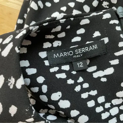 Mario Serrani Italy Sleeveless Printed Sheath Dress Size 12