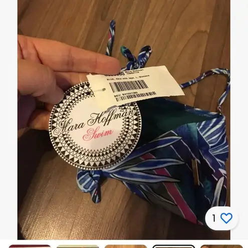 Mara Hoffman NWT V-Wire Bandeau Bikini Top Size Large