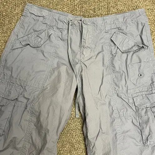 Norma Kamali Cargo Multi Pocket Crop Pants in Marine Blue Size 12