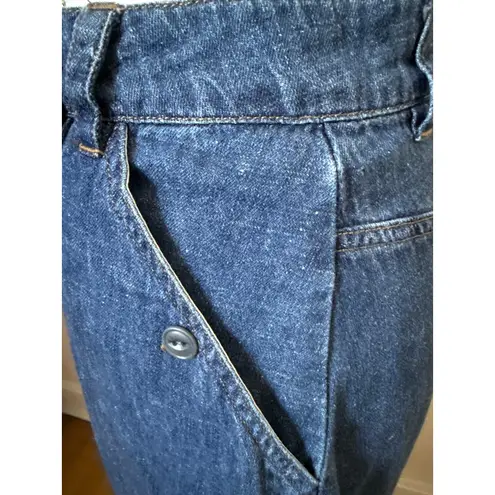 Poetry A-Line Midi Length Denim Skirt Size Large