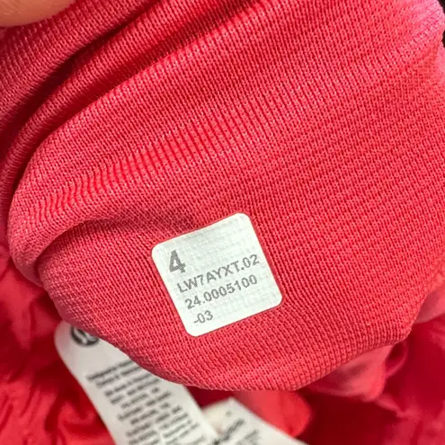Lululemon  Hotty Hot HR Short 4” Lined Sz4 Glaze Pink