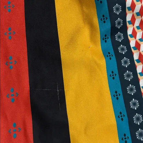 Jealous Tomato Multicolor Patterned Wide Leg Palazzo Flare Pants Office Boho