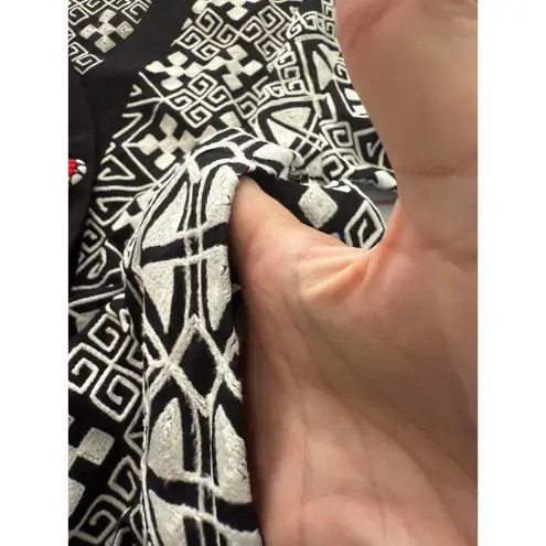 Endless Rose Anthropologie Patterned Cardigan with Fringe