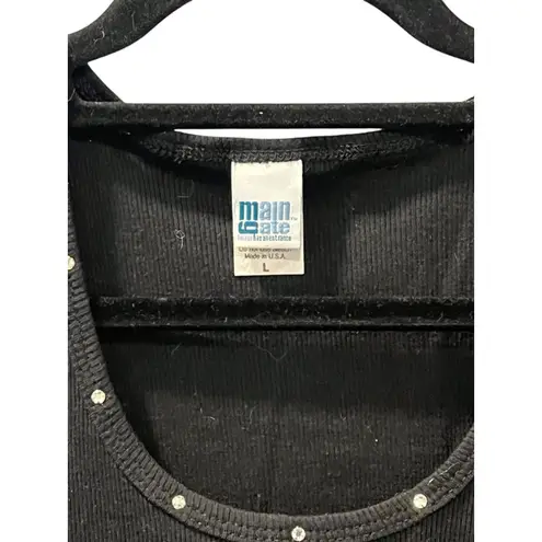 Vintage 2008 Wrangler National Finals PRCA Las Vegas Tank Top Size Large Bling Black