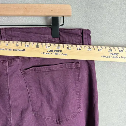 Pistola Hannah Cargo Skinny Pant Women's Dark Purple Stretch Fabric Mid-Rise 32