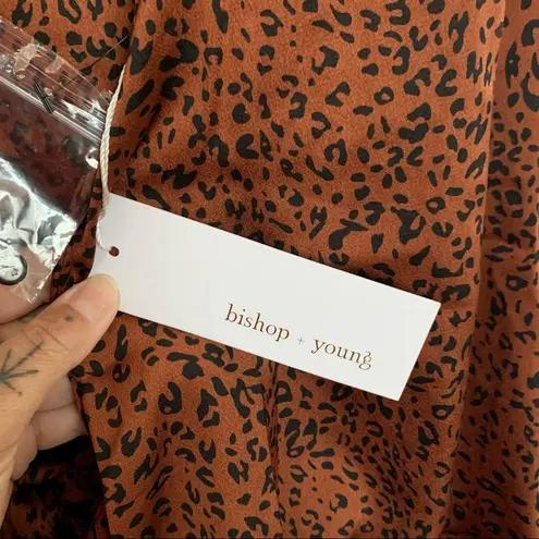 Bishop and Young Naomi Belted Cheetah Print Dress NWT