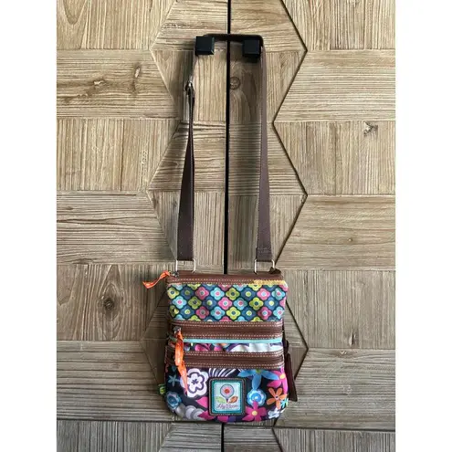 Lily bloom Crossbody Bag Purse Brown Adjustable Strap Fairycore - Image 7