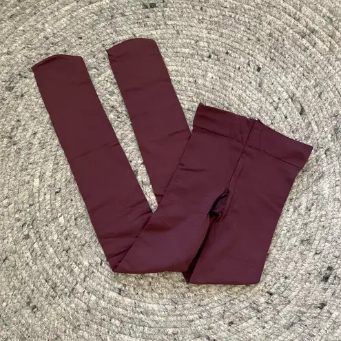 Wine Purple High Waisted Tights size Medium