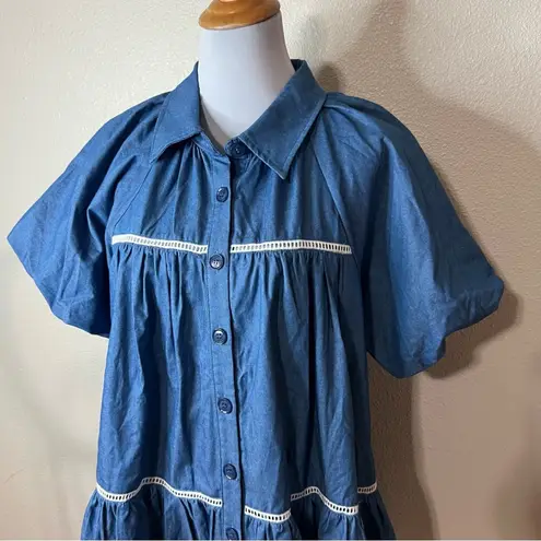 En Saison Blue Tara Puff