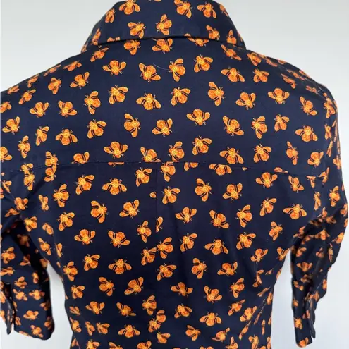 7th Ave Design Studio New York Bee Blouse | EUC | XS | Lightweight | Snaps Blue