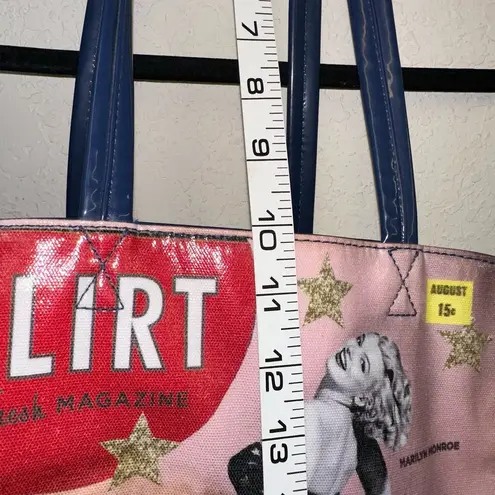 Marilyn Monroe Blue Graohic Tote Bag