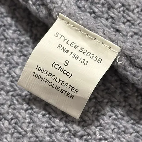 Staccato women's small gray cardigan long sleeve sweater with pockets casual