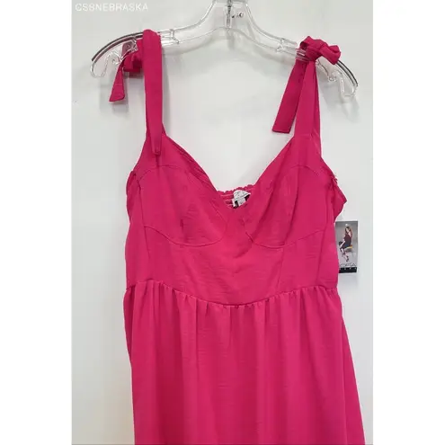 Sofia Jeans Hot Pink by Sofia Vergara Tiered Ruffled Dress