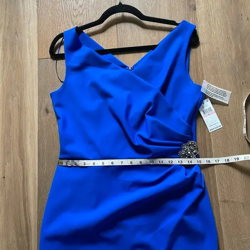 Alex Evenings Scuba Tank Dress Size 10 NWT Royal Blue Cocktail Formal 134005