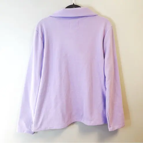 Dudley Stephens Fleece Violet Sheffield Island Pullover in Terry Fleece XXL EUC Purple