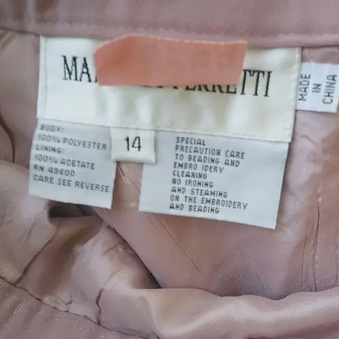 Mariella Ferretti 14 Formal Rose Mauve Skirt Suit Pink