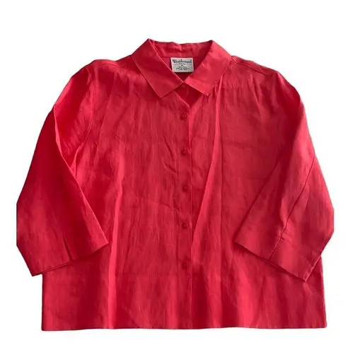 Westbound Linen blouse Shirt size PL