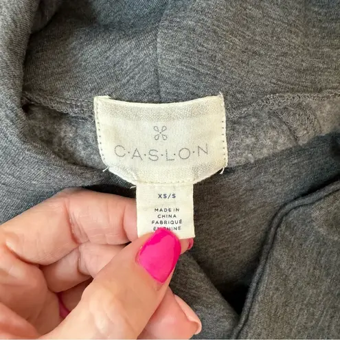 Caslon Poncho Sweater Fleece Dark Gray Size XS/Small