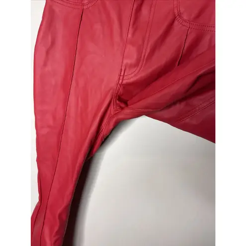 Revice Denim New Revice LA Venus Flare Pant Red Pleather Sz 26‎ - Image 5