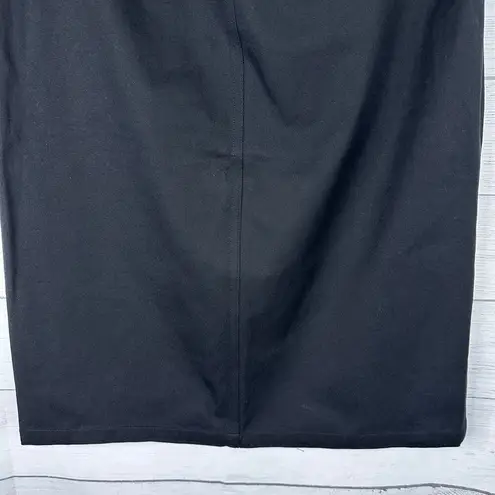 Dana Buchman Womens size 8 Pencil Skirt Black New With Slit 3449297