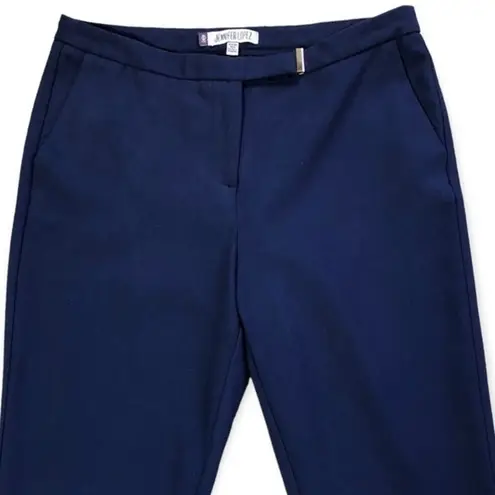 Jennifer Lopez  Navy Blue Cropped Dress Pants