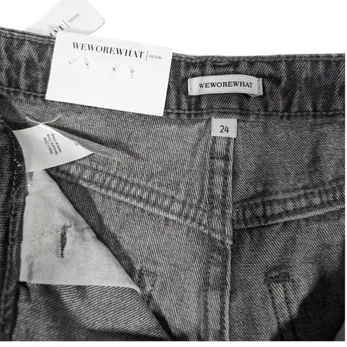 We Wore What The Boyfriend Short Washed Grey 24 NWT