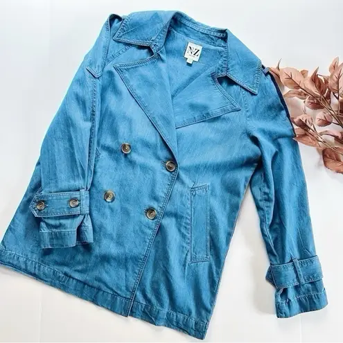 Nic+Zoe NEW Denim Femme Trench Coat