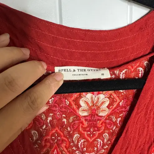 Spell and the gypsy jewel soiree boho midi dress XS