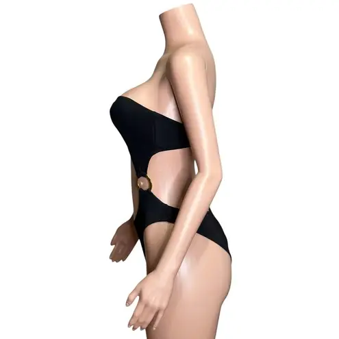 MONDAY SWIMWEAR Vera One Shoulder One Piece Swim, Black, Medium Black